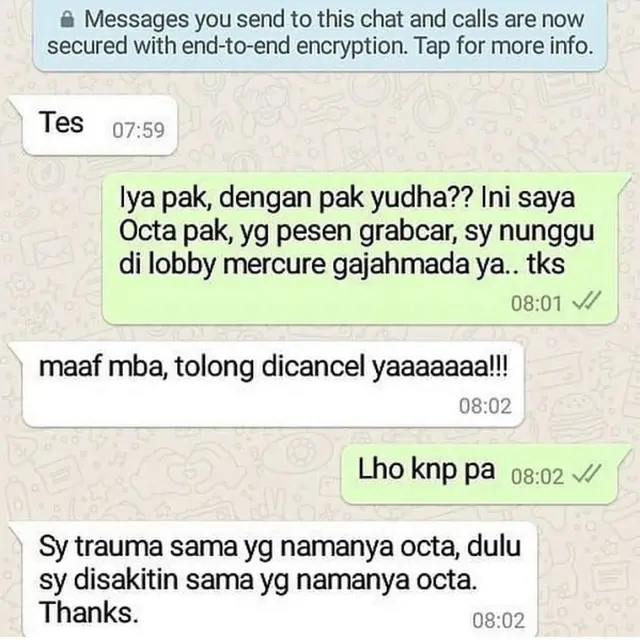 7 Chat Batalkan Pesanan Ojek Online Ini Bikin Ngakak