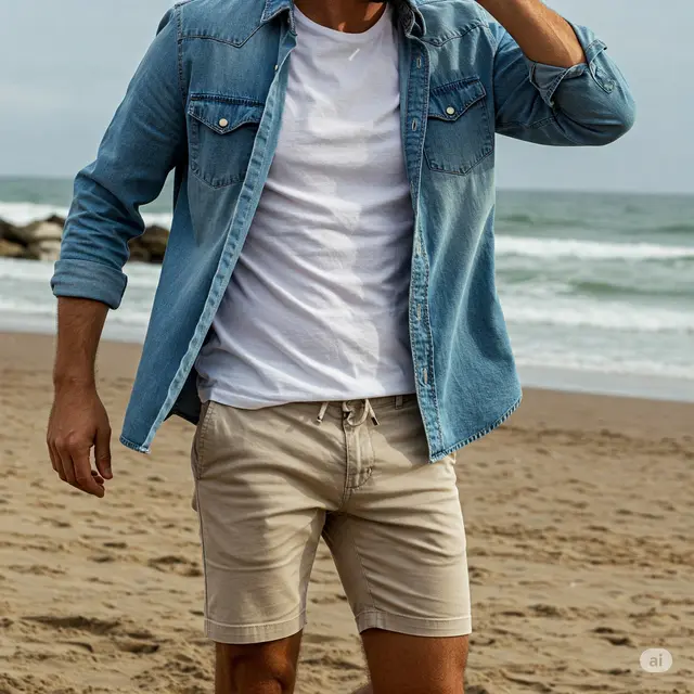 8 Inspirasi Outfit ke Pantai Pria yang Stylish dan Nyaman
