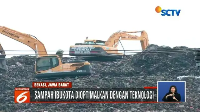 Tumpukan sampah di TPST Bantargebang akan diolah dengan teknologi khusus sehingga bisa jadi sumber bahan bakar pengganti batu bara.