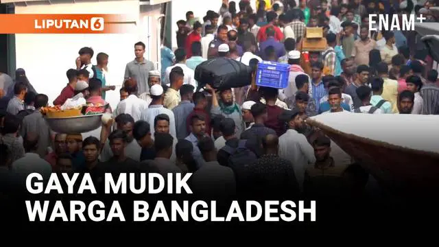 VIDEO: Jutaan Warga Bangladesh Mudik untuk Rayakan Idulfitri