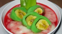 Es Pisang Ijo (Via: masteresep.com)