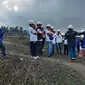 Proses  peninjauan lapngan proyek PLTP Belawan Ijen (Istimewa)