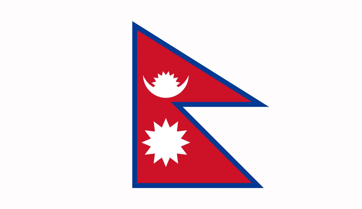 Nepal adalah satu-satunya negara di dunia yang benderanya tidak berbentuk persegi. Bentuk segitiga tersebut terilhami dari kawasan Nepal yang dikenal dengan pegunungannya. (Wikipedia.com)