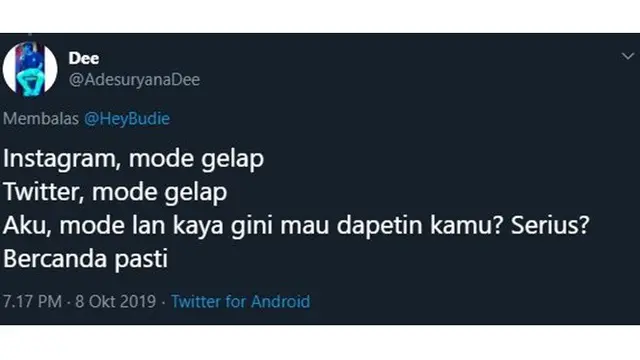 7 Curhatan Netizen Instagram Mode Gelap Ini Bikin Galau