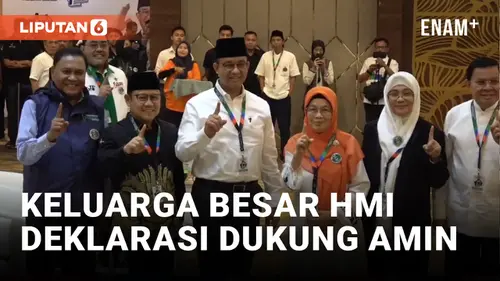 VIDEO: Keluarga Besar HMI Deklarasi Dukung Anies-Muhaimin di Pilpres 2024