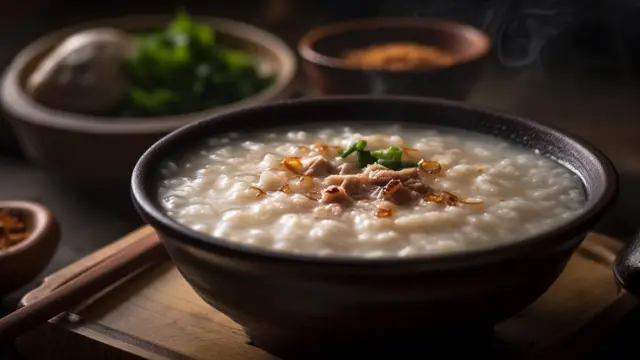 Ilustrasi bubur, makanan lembut