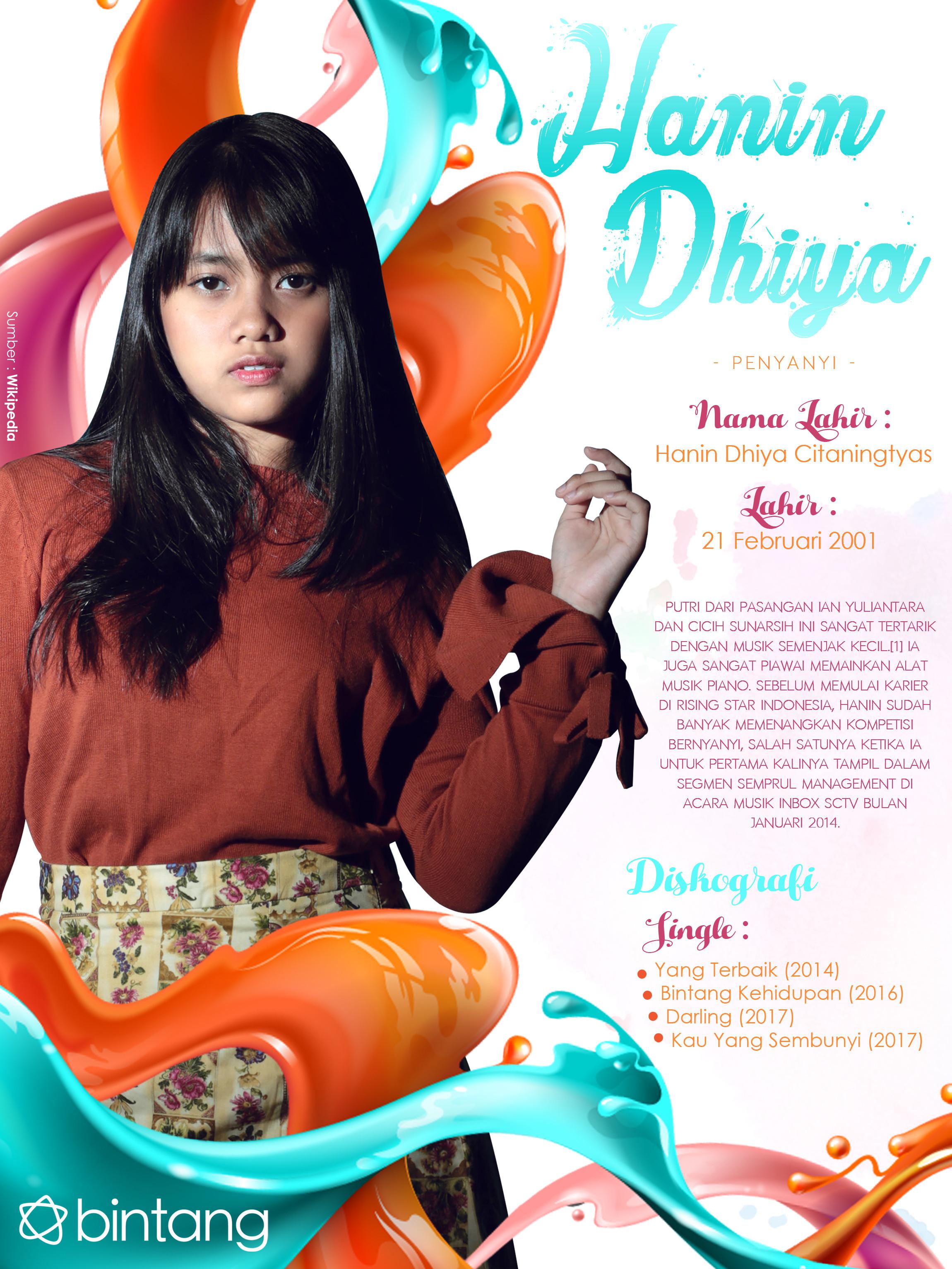 Celeb Bio Hanin Dhiya News Entertainment Fimela Com