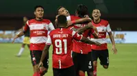 Madura United mengalah Perseru Badak Lampung FC di Stadion Gelora Madura, Pamekasan, Sabtu (27/7/2019). (Bola.com/Aditya Wany)