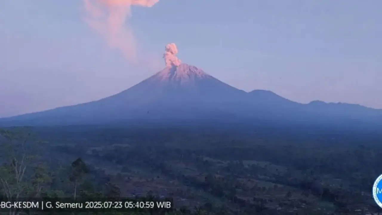 Gunung Semeru erupsi, tinggi letusan capai 1000 meter (Istimewa)