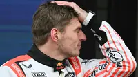 Ini menjadi pole pertama Max Verstappen sejak GP Austria pada Juni 2024. (Philip FONG/AFP)
