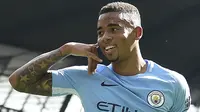 7. Gabriel Jesus (Manchester City) - 4 Gol. (AFP/Paul Ellis)