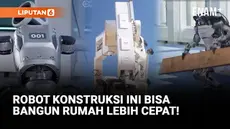 Robot konstruksi ini diklaim bisa menyusun batu bata 10 kali lebih cepat dari tukang bangunan. Ada juga robot humanoid yang bisa jadi asisten saat membangun.