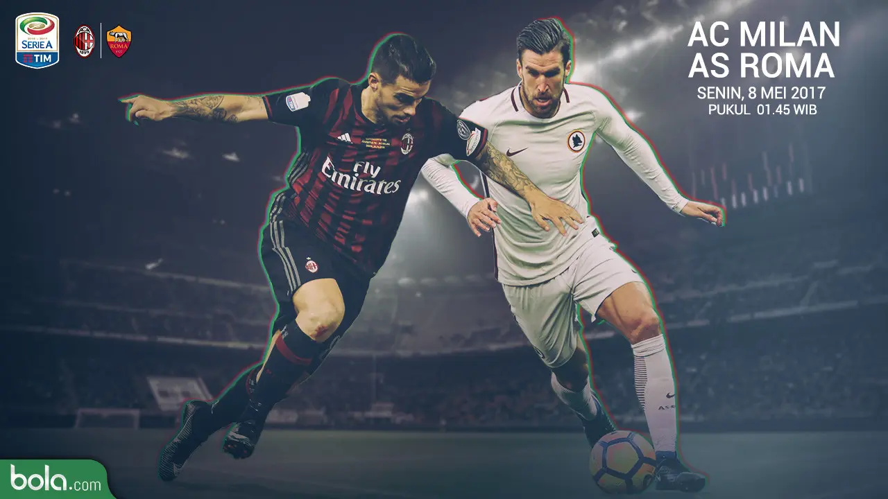 Serie A_AC Milan Vs AS Roma