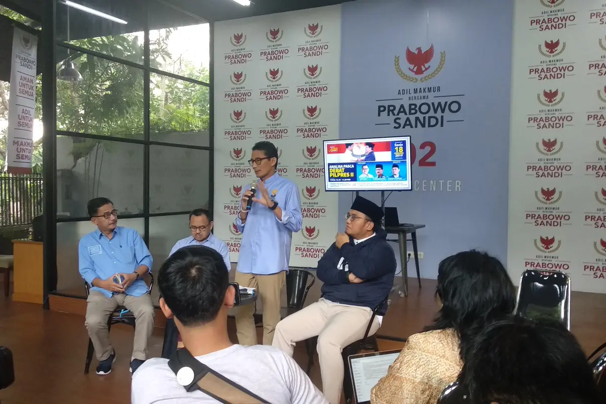 Cawapres nomor urut 02 Sandiaga Uno