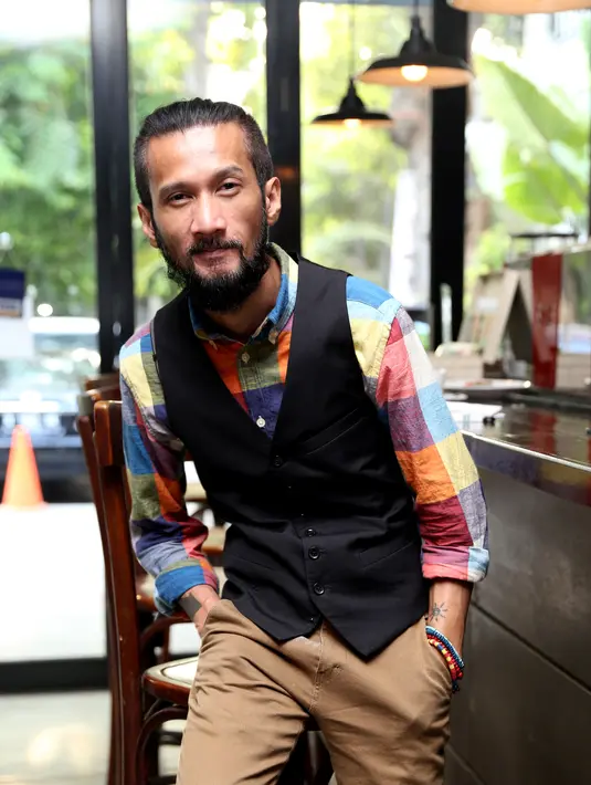 Ditemui di Torino Cafe, Jalan Gunawarman, Jakarta Selatan, Senin (5/10/2015) Reza The Groove mengaku sudah memiliki keinginan untuk menggelar konser tunggal beberapa waktu lalu namun mengurungkan niat karena suatu hal. (Nurwahyunan/Bintang.com)