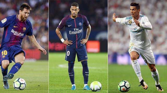 Lionel Messi, Neymar, dan Cristiano Ronaldo