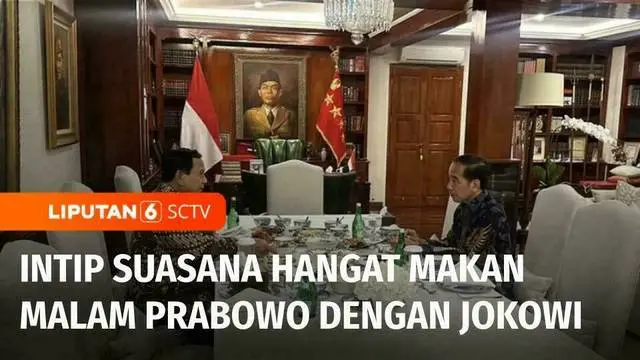 VIDEO: Prabowo Makan Malam Bersama Jokowi di Kertanegara, Bahas Apa?