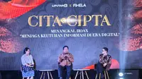 Diskusi Lintas Generasi terkait upaya membasmi hoaks dan konten negatif di dunia maya (Liputan6com/ Agustin Setyo Wardani)