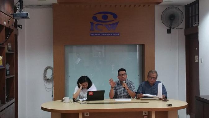 ICW minta pemerintah pantau hakim yang menangani kasus korupsi e-KTP. (Liputan6.com/Nanda Perdana Putra)