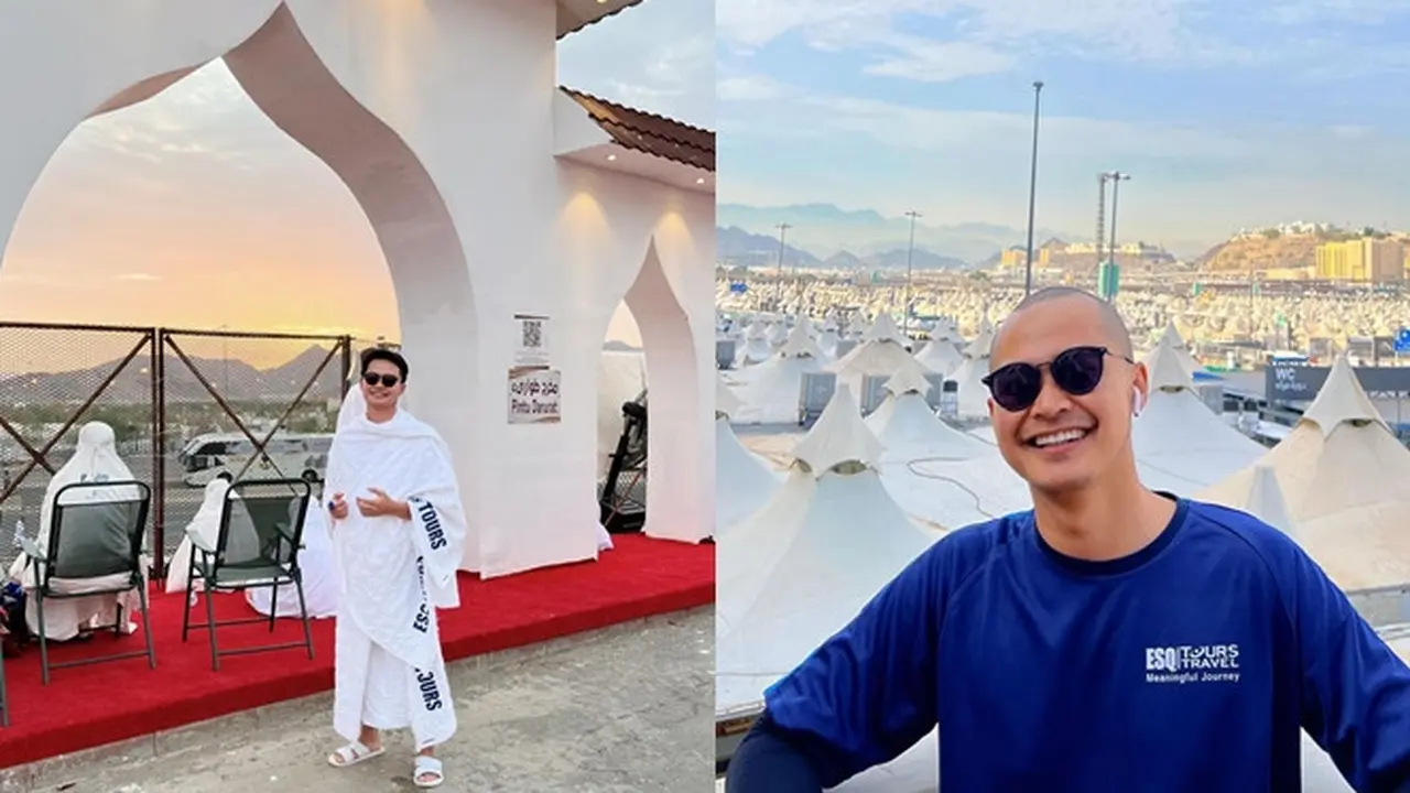 6 Potret Penampilan Terbaru Aiman Ricky saat Tunaikan Ibadah Haji, Bikin Pangling