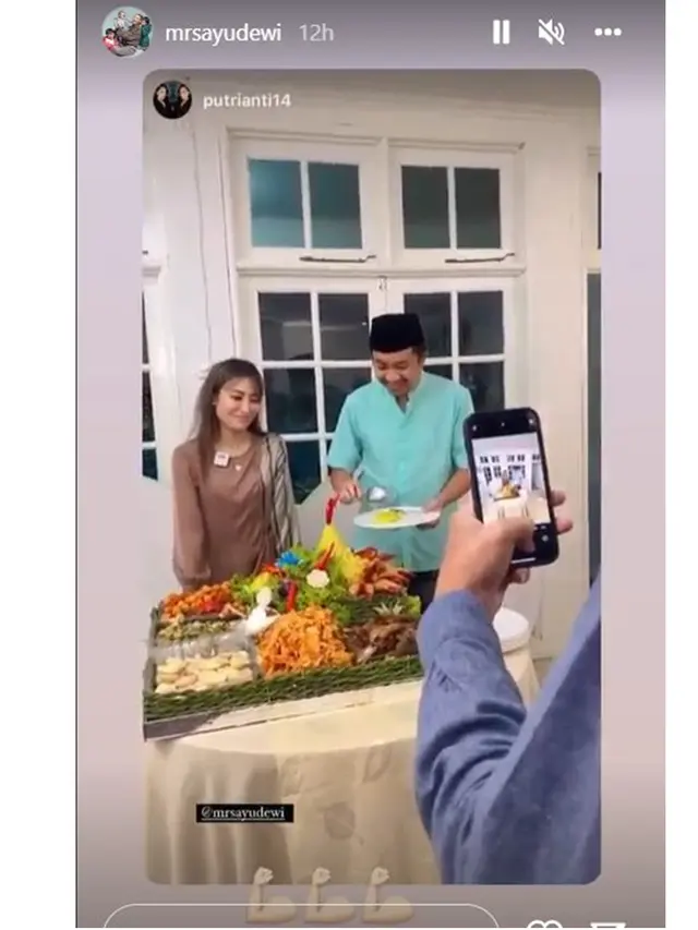 6 Potret Tasyakuran 10 Tahun Anniversary Pernikahan Ayu Dewi, Gelar Pengajian