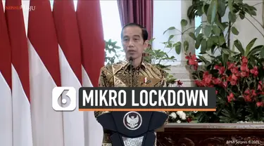 Presiden Joko Widodo berbicara soal mikro lockdown di acara peresmian pembukaan Munas VI Asosiasi Pemerintah Kota Seluruh Indonesia hari Kamis (11/2). Apa itu mikro lockdown?