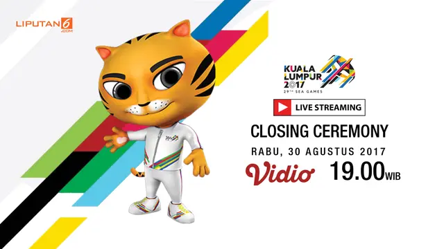 Banner Livestreaming Closing Ceremony sea games 2017