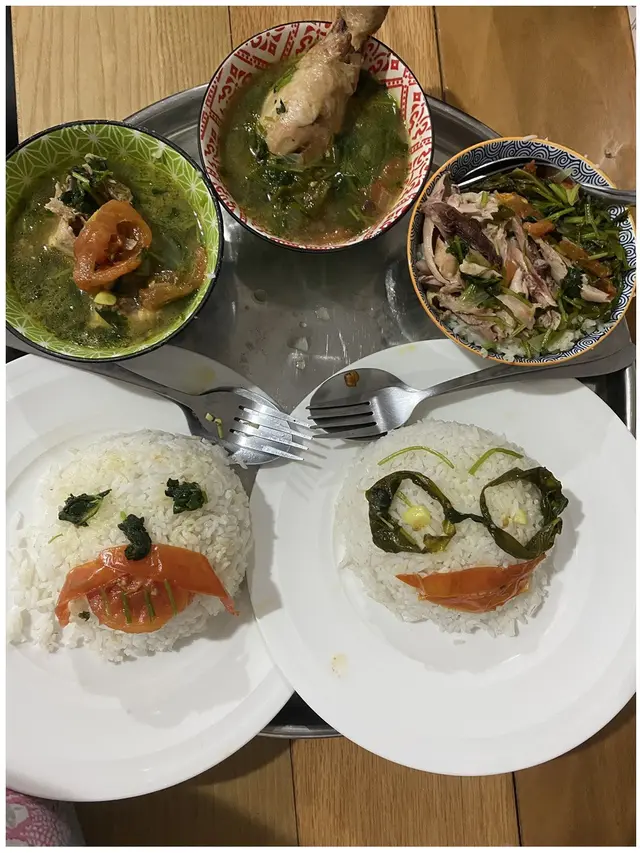 Suami Ini Bikin Makanan Lucu Buat Istri yang Baru Melahirkan, 6 Potretnya Kocak