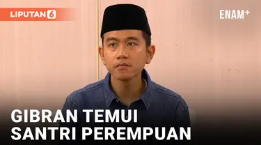 GIBRAN AMBIL CUTI LANJUTKAN KAMPANYE BERTEMU SANTRI PEREMPUAN PENGHAFAL ALQURAN