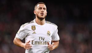 Eden Hazard - Penyerang asal Belgia ini berstatus sebagai pemain termahal dalam sejarah Real Madrid dengan banderol 115 juta euro. Mantan bintang Chelsea ini menerima upah sebesar 540 ribu euro sekitar Rp 8,7 miliar per minggu. (AFP/Oscar Del Pozo)