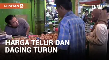 Harga Telur Ayam dan Daging Sapi Turun