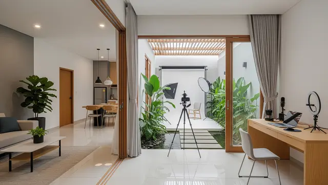 Model Rumah untuk Freelancer dan Konten Kreator yang Dilengkapi Studio Kerja