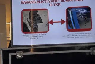 Polisi telah mengamankan sejumlah barang bukti dalam kasus penyiraman air keras terhadap Wakil Koordinator KontraS, Andrie Yunus. (Liputan6.com/Ady Anugrahadi)
