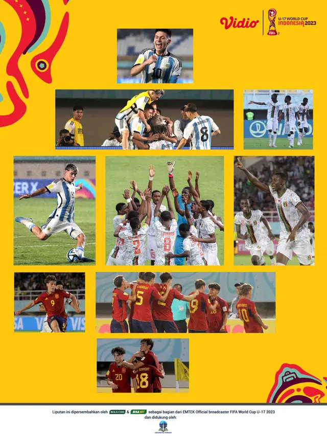Kolase - Argentina U-17, Spanyol U-17, Mali U-17, Untuk Artikel Universitas Terbuka