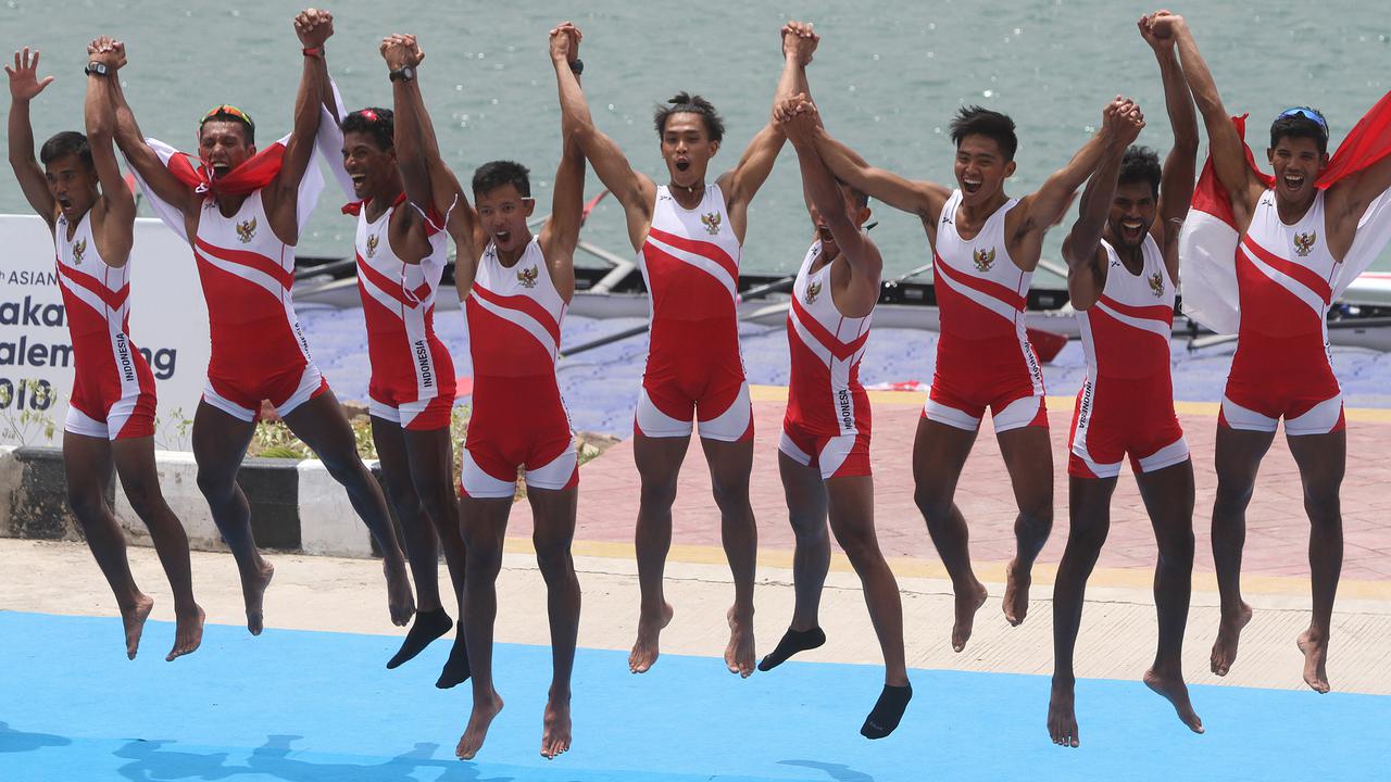 Dayung Putra Indonesia, Asian Games 2018, Medali Emas