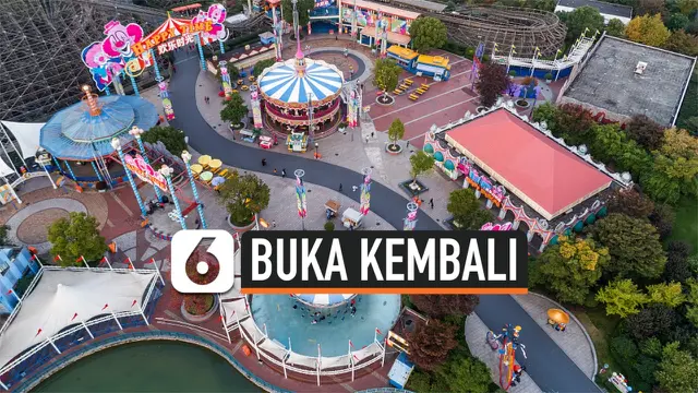 VIDEO: Taman Hiburan Terbesar di China Siap Buka Kembali