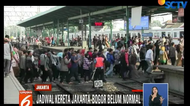 Penumpang tujuan Bogor dari Stasiun Manggarai hanya bisa turun di Stasiun Bojong Gede.