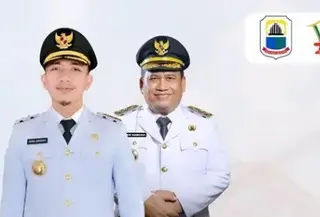 Bupati Lebak Hasbi Jayabaya dan Wakil Bupati Lebak Amir Hamzah. (Istimewa)