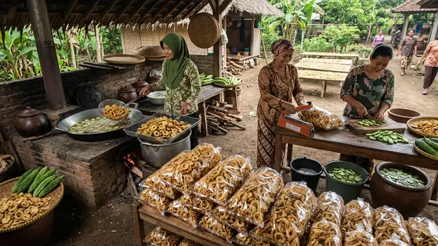 Ide Usaha Keripik Kiloan untuk Anggota Kelompok Wanita Tani (Foto: Gemini AI)