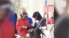 Warganet dikejutkan dengan rekaman seorang pengendara motor yang mengisi BBM Rp 1000.
