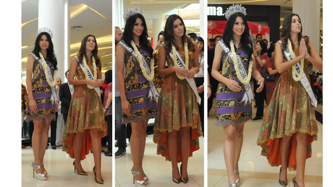 Miss Universe 2014 Paulina Vega Jatuh Hati pada Batik Cirebon