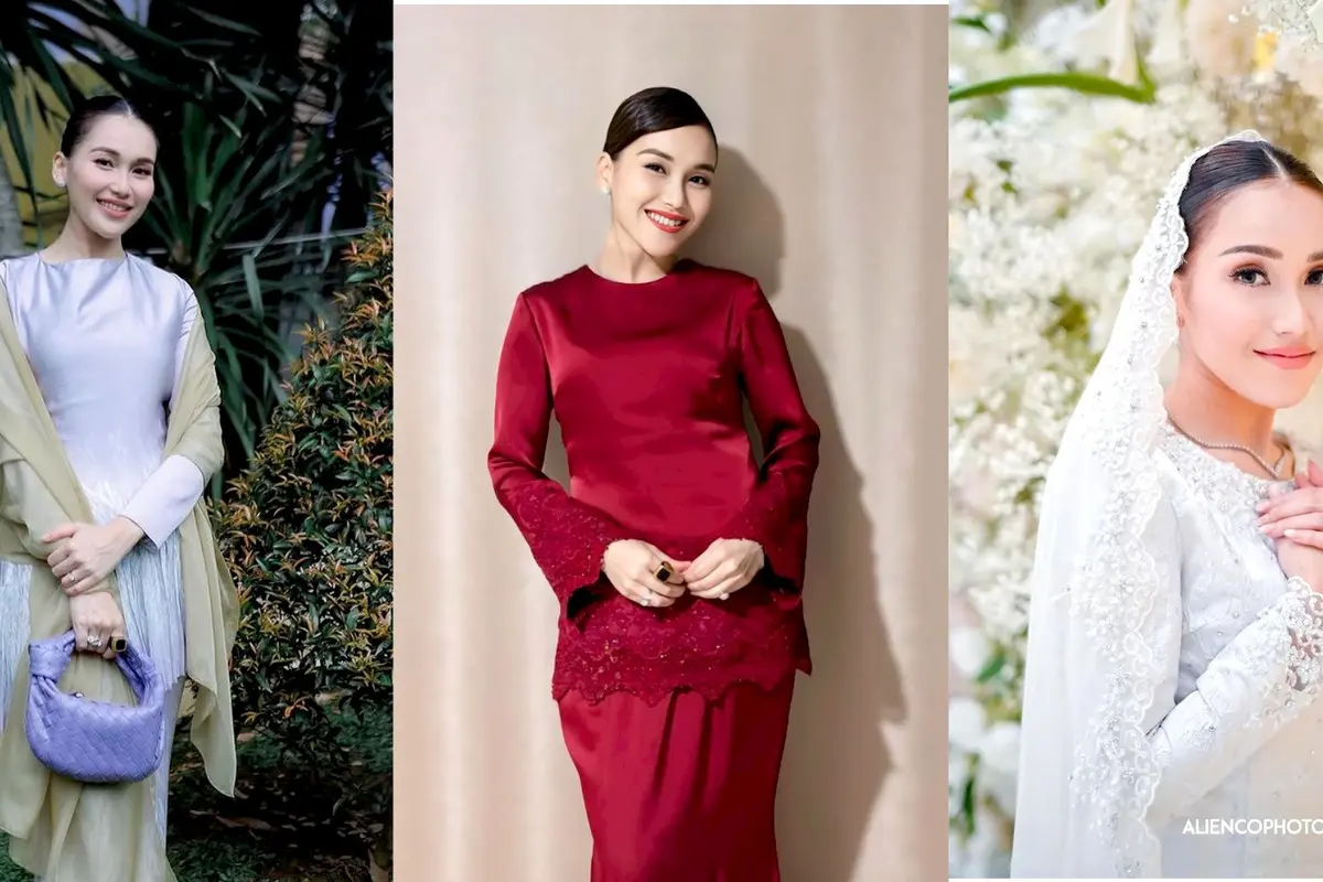8 Potret Koleksi Baju Kurung Ayu Ting Ting yang Elegan dari Lebaran, Kondangan, hingga Tunangan