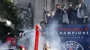 Paris Saint-Germain mengelar parade setelah menjuarai Liga Prancis