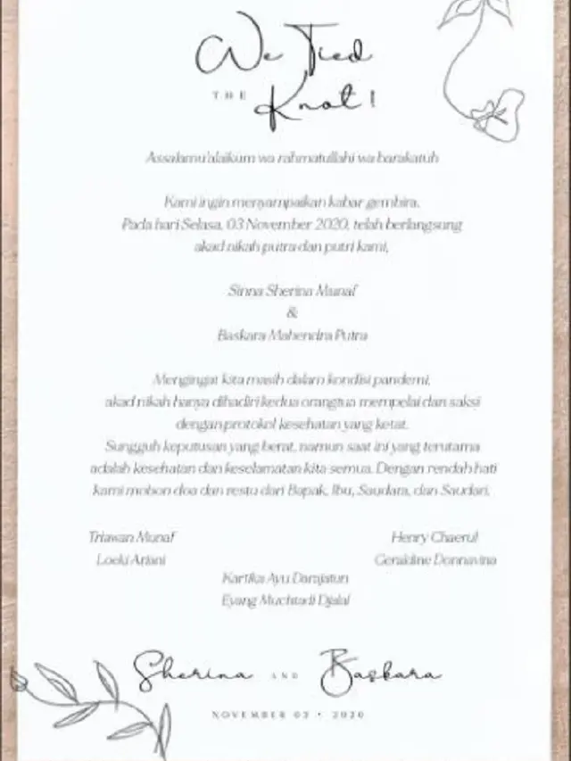 Sherina Munaf - Baskara Mahendra (Foto: Twitter/@AdibHidayat)