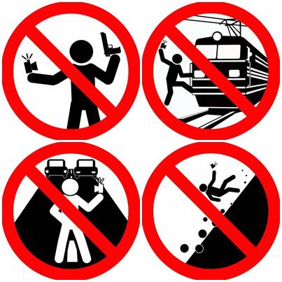 Gambar Peringatan Selfie Berbahaya |Foto: copyright mirror.co.uk