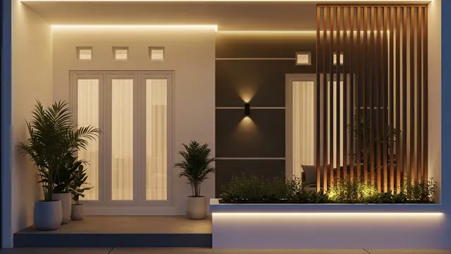 Teras Rumah Mungil Minimalis (Gemini AI)