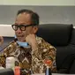 Menteri Perindustrian (Menperin) Agus Gumiwang Kartasasmita pada acara halalbihalal secara virtual di Jakarta. (Dok Kemenperin)