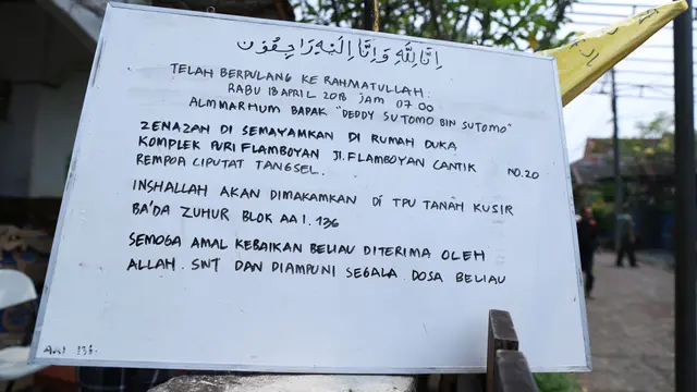 [Bintang] Rumah Duka Deddy Sutomo