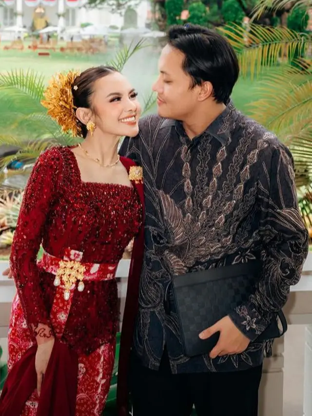 Mahalini saat Upacara Kemerdekaan RI.