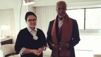 Menteri Luar Negeri Republik Indonesia Retno L.P. Marsudi dan Kofi Annan (dokumentasi Kementerian Luar Negeri Republik Indonesia)